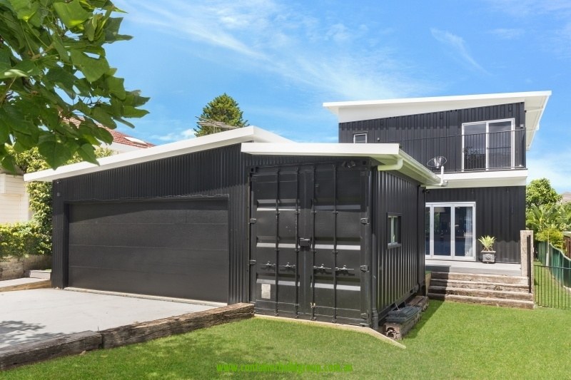 Cronulla two-storey shipping container home exterior in Sydney by Container Build Group