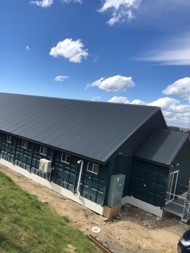 Snowy Hydro lodge exterior angle