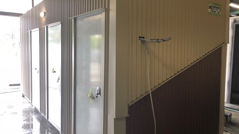 20ft disability ablution container exterior with cladding in Container Build Group South Lismore factory
