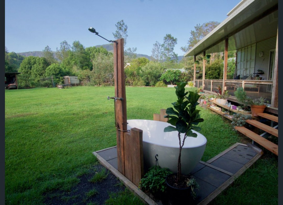 The Mullumbimbi container home exterior deck, Northern Rivers NSW